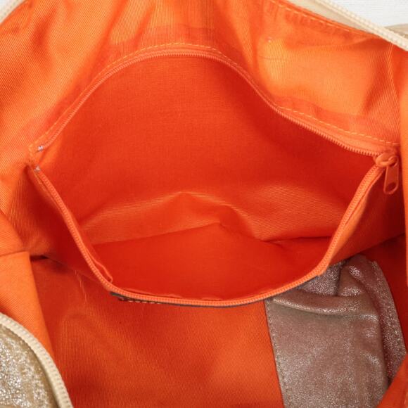 Donald J Pliner Couture Bag Womens Gold Metallic Leather Zip Small Hobo Handbag - Picture 14 of 16